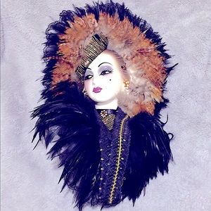 Original High Fashion Glamorous Woman Signed Art